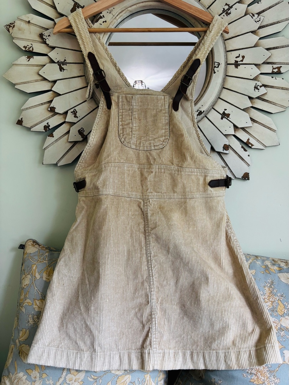Vintage Corduroy Overall Dress Pinafore Jumper Boho Cottagecore M EUC✨